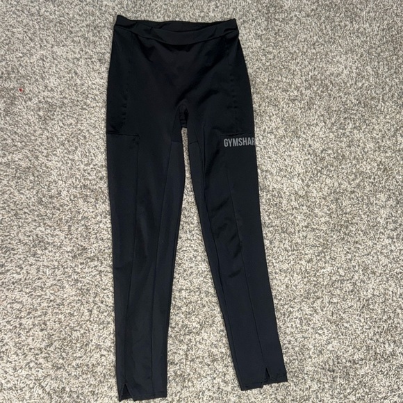 Gymshark Solid Black Ori Gym Activewear Leggings  size M - Picture 3 of 9